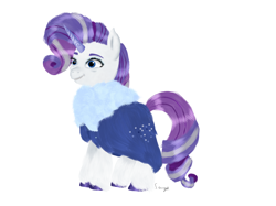 Size: 1832x1370 | Tagged: safe, rarity, pony, unicorn, g4, g5, the last problem, female, g4 to g5, mare, older, older rarity, simple background, solo, white background