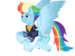 Size: 1832x1370 | Tagged: safe, artist:soft_angel, rainbow dash, pegasus, pony, g4, g5, the last problem, female, g4 to g5, simple background, solo, white background