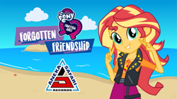 Size: 1289x720 | Tagged: safe, sunset shimmer, equestria girls, equestria girls specials, g4, my little pony equestria girls: better together, my little pony equestria girls: forgotten friendship, aneka safari records, beach, female, geode of empathy, indonesia, magical geodes, solo