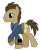 Size: 900x1064 | Tagged: safe, artist:misterlolrus, artist:php170, edit, edited screencap, screencap, doctor whooves, time turner, earth pony, pony, fallout equestria, g4, clothes, fallout, jumpsuit, male, not a vector, pipboy, simple background, solo, stallion, transparent background, vault suit, vector, walking