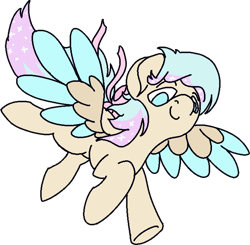 Size: 1392x1366 | Tagged: safe, artist:skookz, oc, oc only, pegasus, pony, bow, female, flying, looking at you, mare, ribbon, simple background, smug, solo, spread wings, transparent background, wings