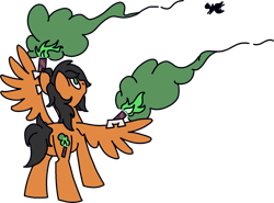 Size: 1659x1227 | Tagged: safe, artist:skookz, oc, oc only, oc:collider flarespark, pegasus, pony, flare, male, silhouette, simple background, smoke, spread wings, stallion, transparent background, wings