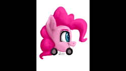 Size: 1280x720 | Tagged: safe, ai assisted, ai content, fifteen.ai, pinkie pie, car pony, pony, g4, animated, dababy, let's go, meme, solo, sound, webm