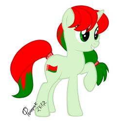 Size: 2432x2466 | Tagged: safe, artist:fonarik3000, oc, oc only, pony, belarus, high res, nation ponies, ponified, solo