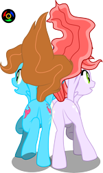Size: 2196x3653 | Tagged: safe, artist:kyoshyu, oc, oc only, oc:arianna, oc:fallen, pegasus, pony, butt, female, high res, mare, plot, simple background, transparent background, vector