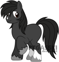 Size: 1024x1077 | Tagged: safe, artist:pegasski, oc, oc only, oc:traveller, earth pony, pony, g4, male, simple background, solo, stallion, transparent background