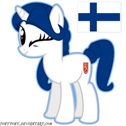 Size: 2449x2449 | Tagged: safe, artist:fonypony, oc, oc only, pony, finland, high res, nation ponies, ponified, solo