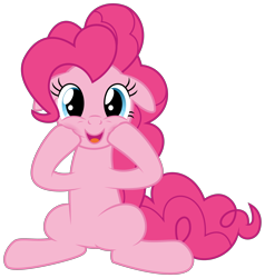 Size: 4000x4200 | Tagged: safe, artist:dashyoshi, pinkie pie, earth pony, pony, g4, .svg available, blushing, floppy ears, looking at you, open mouth, simple background, solo, transparent background, vector