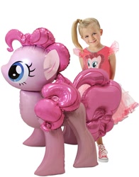 Size: 570x727 | Tagged: safe, pinkie pie, human, inflatable pony, g4, balloon, irl, irl human, photo, target demographic