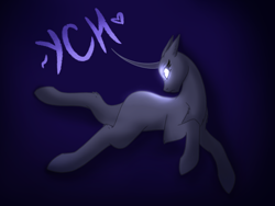 Size: 2160x1620 | Tagged: safe, artist:lunathemoongod, oc, oc only, alicorn, earth pony, pegasus, pony, unicorn, commission, darkness, glowing eyes, solo, your character here