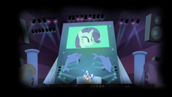 Size: 1280x720 | Tagged: safe, editor:rarity vrymer collective, screencap, rarity, sapphire shores, for whom the sweetie belle toils, g4, season 4, female