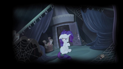Size: 1280x720 | Tagged: safe, editor:rarity vrymer collective, screencap, rarity, pony, unicorn, for whom the sweetie belle toils, g4, season 4, carousel boutique, female, mare, solo