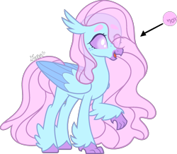 Size: 1697x1483 | Tagged: safe, artist:kurosawakuro, oc, oc only, changeling, hippogriff, hybrid, base used, female, interspecies offspring, magical lesbian spawn, offspring, parent:ocellus, parent:silverstream, simple background, solo, transparent background