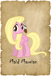 Size: 1000x1500 | Tagged: safe, alternate version, artist:malte279, oc, oc:maid mareian, my little pony: tails of equestria, lore, parchment, pen and paper rpg, recolor, robin hood
