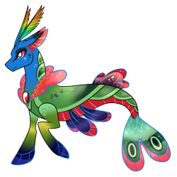 Size: 792x788 | Tagged: safe, artist:eternity9, oc, oc only, changedling, changeling, hybrid, seapony (g4), dorsal fin, fins, fish tail, jewelry, male, necklace, pearl necklace, seaponified, simple background, smiling, solo, species swap, tail, transparent background