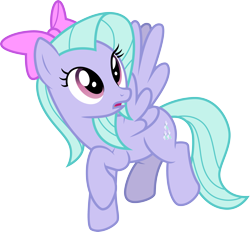 Size: 3237x3000 | Tagged: safe, artist:cloudy glow, flitter, pegasus, pony, g4, .ai available, bow, female, hair bow, high res, mare, simple background, solo, transparent background, vector