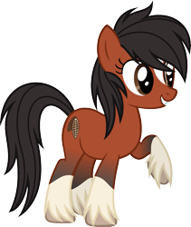 Size: 1383x1638 | Tagged: safe, artist:pegasski, oc, oc only, oc:coco (pegasski), earth pony, pony, g4, female, mare, simple background, solo, transparent background