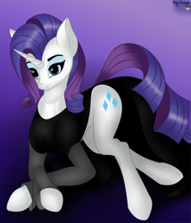 Size: 3000x3500 | Tagged: safe, artist:max_torreto, derpibooru exclusive, rarity, pony, unicorn, g4, clothes, dress, high res, lying down