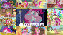 Size: 1280x721 | Tagged: safe, edit, edited screencap, editor:quoterific, screencap, applejack, braeburn, donut joe, fluttershy, gummy, gustave le grande, lemon hearts, lucky breaks, mulia mild, pinkie pie, princess celestia, rarity, twilight sparkle, alicorn, alligator, donkey, earth pony, griffon, pegasus, pony, unicorn, a bird in the hoof, a friend in deed, castle sweet castle, every little thing she does, hearthbreakers, mmmystery on the friendship express, season 1, season 2, season 5, season 6, season 7, season 9, secrets and pies, swarm of the century, the ending of the end, the lost treasure of griffonstone, the return of harmony, the saddle row review, the summer sun setback, ^^, applejack's hat, cake, cowboy hat, crown, cute, diapinkes, donut, eating, eyes closed, female, food, friendship express, hat, jewelry, male, mare, messy eating, nose in the air, open mouth, pancakes, pie, pinkie being pinkie, pinkie pie is best facemaker, regalia, self ponidox, smiling, stallion, sugarcube corner, twilight's castle, unicorn twilight, volumetric mouth, wall of tags