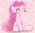 Size: 2048x1976 | Tagged: safe, artist:kurogewapony, pinkie pie, earth pony, pony, g4, blushing, cute, diapinkes, female, heart, high res, mare, simple background, smiling, solo, underhoof