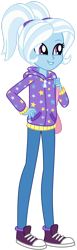 Size: 1024x3328 | Tagged: safe, artist:emeraldblast63, trixie, equestria girls, g4, alternate hairstyle, babysitter trixie, clothes, college, converse, equestria girls-ified, hoodie, older, older trixie, pigtails, shoes, simple background, sneakers, solo, transparent background, twintails, university