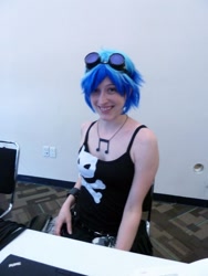 Size: 600x800 | Tagged: safe, dj pon-3, vinyl scratch, human, bronycon, bronycon 2012, g4, clothes, cosplay, costume, irl, irl human, jewelry, necklace, photo
