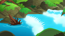 Size: 1280x720 | Tagged: safe, screencap, g4, on your marks, background, no pony, rapids, river, scenic ponyville