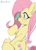 Size: 677x931 | Tagged: safe, artist:lexiedraw, fluttershy, butterfly, pegasus, pony, butterfly on nose, insect on nose, profile, sitting, solo