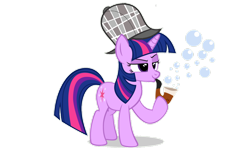 Size: 1280x770 | Tagged: safe, artist:detectivefrankie, artist:navitaserussirus, edit, vector edit, twilight sparkle, pony, unicorn, g4, mmmystery on the friendship express, blowing bubbles, bubble pipe, deerstalker, detective, female, hat, mare, pipe, sherlock, sherlock holmes, sherlock sparkle, simple background, solo, transparent background, unicorn twilight, vector