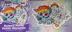 Size: 2859x1277 | Tagged: safe, rainbow dash, pegasus, pony, g4.5, my little pony: pony life, official, jigsaw puzzle, merchandise, puzzle, solo