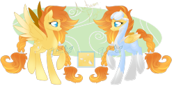 Size: 3497x1714 | Tagged: safe, artist:piichu-pi, oc, oc only, oc:autumn flight, pegasus, pony, clothes, female, flight suit, goggles, high res, mare, pegasus oc, solo