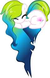 Size: 6296x9800 | Tagged: safe, artist:malwinahalfmoon, oc, oc only, oc:magnolia griffonheart, earth pony, pony, eyes closed, female, heart pony, mare, simple background, solo, transparent background, vector