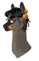 Size: 500x780 | Tagged: safe, artist:cactiflowers, oc, oc only, pony, bit, bridle, bust, female, mare, portrait, simple background, solo, tack, transparent background