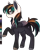 Size: 694x867 | Tagged: safe, artist:velnyx, oc, oc only, oc:dusty miller, pegasus, pony, female, mare, raised hoof, simple background, solo, transparent background, two toned wings, wings