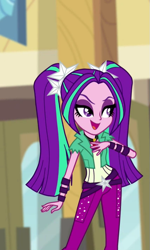 Size: 427x714 | Tagged: safe, screencap, aria blaze, equestria girls, g4, my little pony equestria girls: rainbow rocks, battle of the bands, cropped, solo