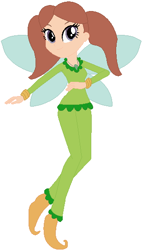 Size: 308x544 | Tagged: safe, artist:selenaede, artist:user15432, fairy, human, equestria girls, g4, barely eqg related, base used, clothes, crossover, equestria girls style, equestria girls-ified, fairy wings, fairyized, fern the green fairy, green clothes, green wings, jewelry, necklace, rainbow magic (series), shoes, solo, wings