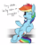 Size: 4300x4800 | Tagged: safe, artist:dacaoo, rainbow dash, pegasus, pony, g4, absurd resolution, belly button, bellyrub request, blushing, bronybait, female, leaning back, looking at you, mare, one eye closed, simple background, solo, talking to viewer, transparent background, wingless, wink, winking at you