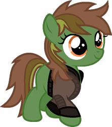Size: 482x546 | Tagged: safe, artist:pegasski, oc, oc only, oc:spring fever, earth pony, pony, fallout equestria, g4, base used, clothes, earth pony oc, enclave, eyelashes, female, filly, simple background, smiling, solo, story included, transparent background