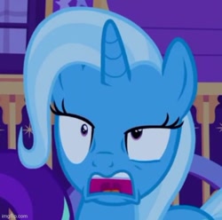 Size: 502x497 | Tagged: safe, screencap, starlight glimmer, trixie, pony, unicorn, g4, to where and back again, cropped, faic, open mouth, solo focus