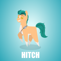 Size: 1280x1280 | Tagged: safe, artist:aha-mccoy, hitch trailblazer, earth pony, pony, g5, male, pointy ponies, solo, stallion
