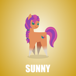 Size: 1280x1280 | Tagged: safe, artist:aha-mccoy, sunny starscout, earth pony, pony, g5, female, mare, pointy ponies, solo