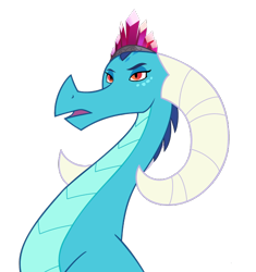 Size: 562x598 | Tagged: safe, artist:queencold, princess ember, dragon, g4, dragon lord ember, dragoness, female, older, older ember, simple background, solo, transparent background