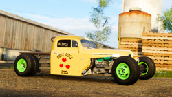 Size: 1920x1080 | Tagged: safe, artist:populuxe, screencap, applejack, g4, car, ford, forza horizon 4, hot rod, v8