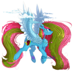Size: 2493x2406 | Tagged: safe, artist:mediasmile666, oc, oc only, oc:media smile, pegasus, pony, female, high res, jewelry, mare, pendant, simple background, solo, spread wings, transparent background, wings