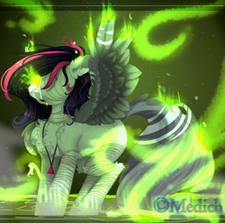 Size: 2466x2432 | Tagged: safe, artist:mediasmile666, oc, oc only, pony, high res, jewelry, pendant, solo