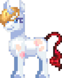 Size: 210x264 | Tagged: safe, artist:agdapl, pony, unicorn, horn, male, pixel art, ponified, pyro (tf2), simple background, smiling, solo, stallion, team fortress 2, transparent background