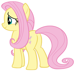 Size: 6722x6401 | Tagged: safe, artist:andoanimalia, fluttershy, pegasus, pony, g4, memnagerie, my little pony: friendship is forever, absurd resolution, butt, cute, daaaaaaaaaaaw, female, flutterbutt, mare, plot, shyabetes, simple background, transparent background, vector