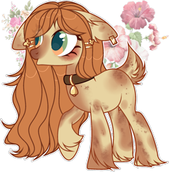 Size: 1629x1657 | Tagged: safe, artist:rerorir, oc, oc only, earth pony, pony, deer tail, female, leash, mare, simple background, solo, transparent background