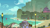 Size: 1280x720 | Tagged: safe, screencap, g4, surf and/or turf, background, beach, lamppost, mount aris, no pony, scenery, scenic ponyville, train station