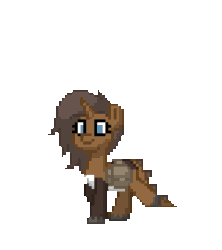Size: 960x1080 | Tagged: safe, oc, oc only, oc:strawberry cocoa (the coco clan), monster pony, pony, unicorn, pony town, animated, bag, coat markings, colored hooves, dragon tail, female, gif, happy, horn, long mane, mare, missing accessory, missing cutie mark, saddle bag, simple background, solo, transparent background, unicorn oc, unshorn fetlocks, upscaled, walk cycle, walking, wrong tail